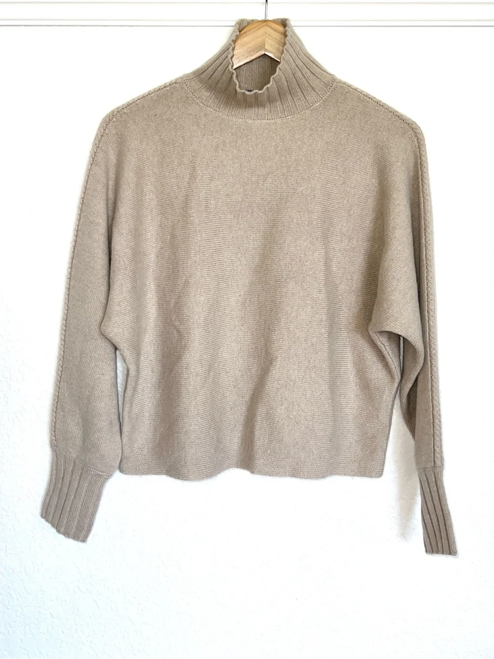 J. McLaughlin Adrian Cashmere Sweater Mockneck Oversized NWOT
